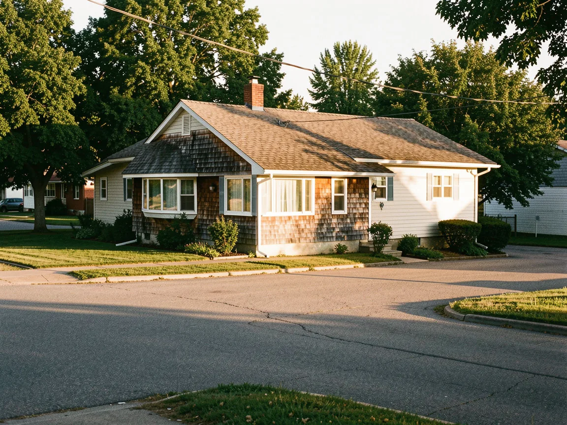 Completed asphalt shingle roof replacement on a side-split home in Westmount, London, Ontario